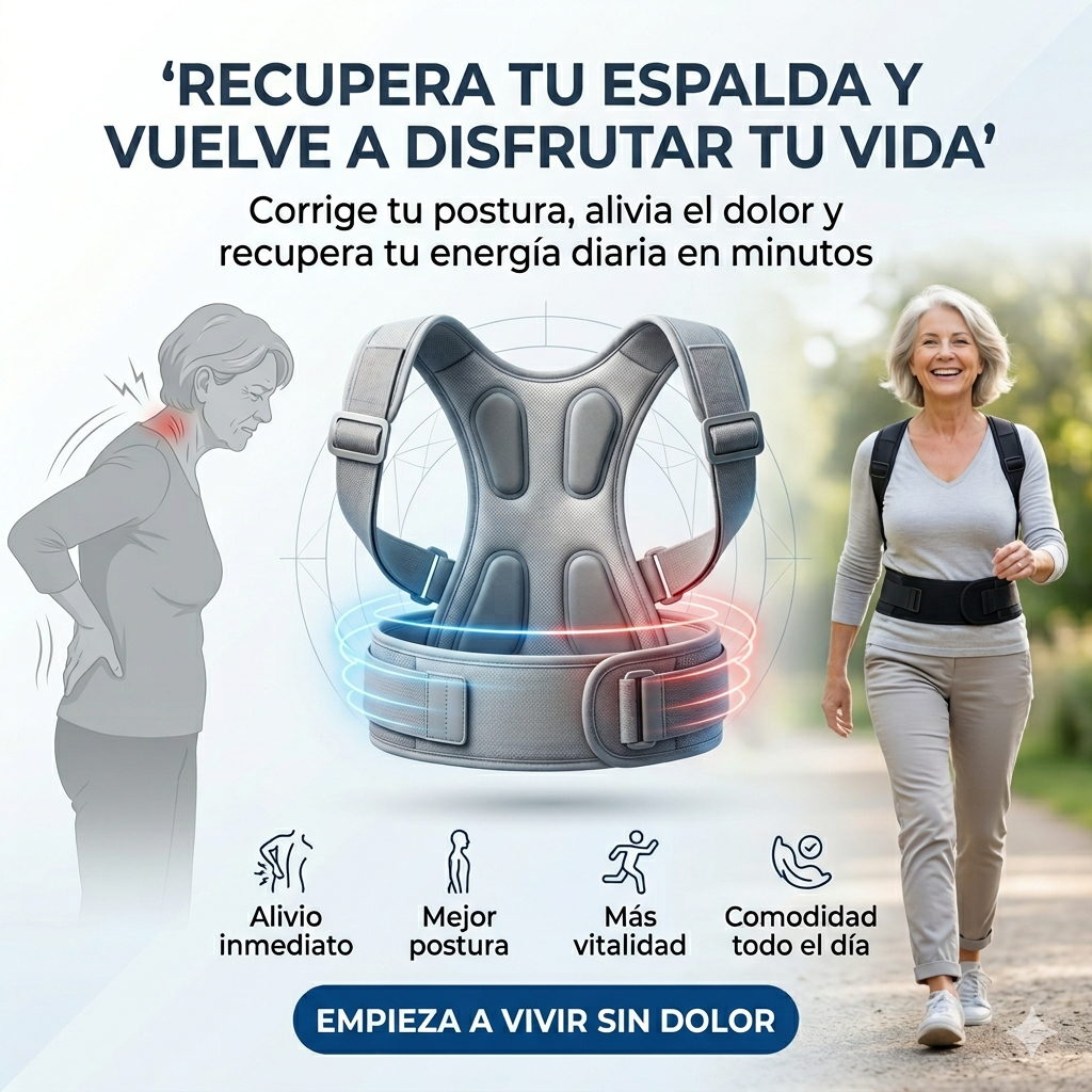 Corrector Postural Ergonómico, Cómodo y Flexible -  PROX