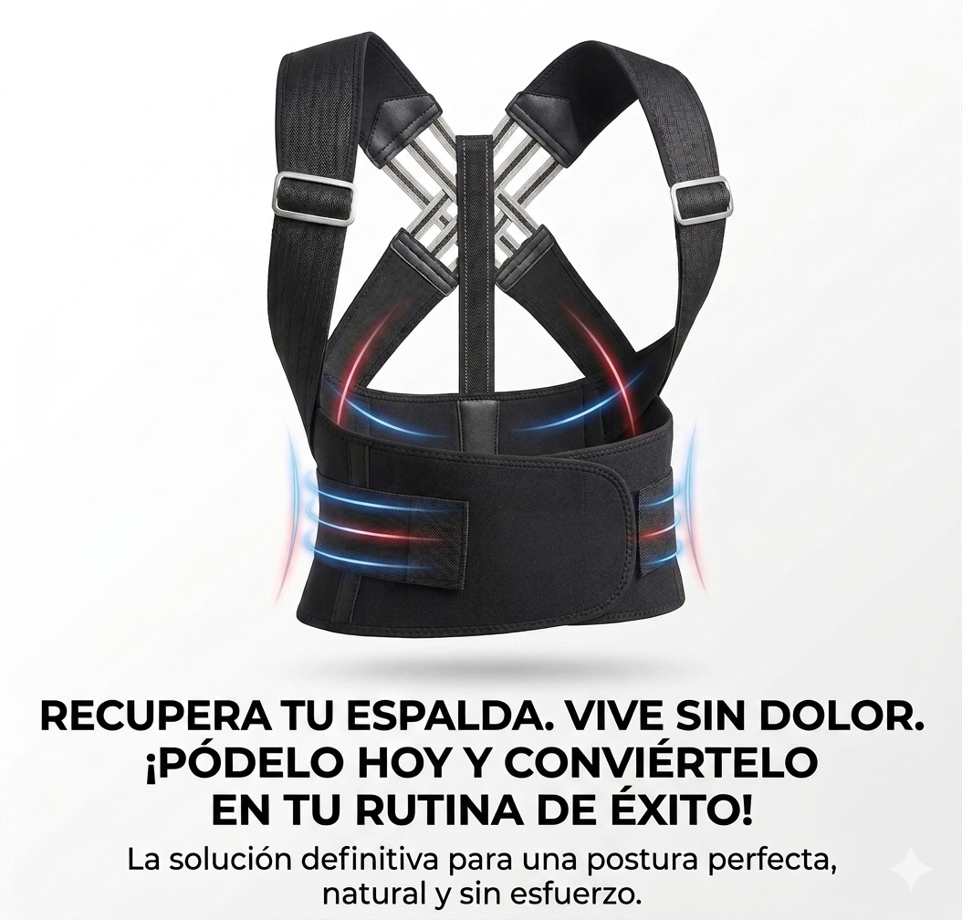 Corrector Postural Ergonómico, Cómodo y Flexible -  PROX